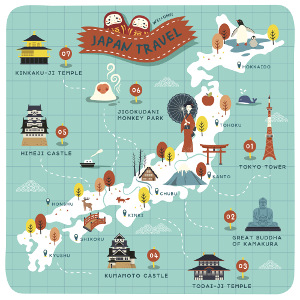 Japan Map Tourism By Prefecture